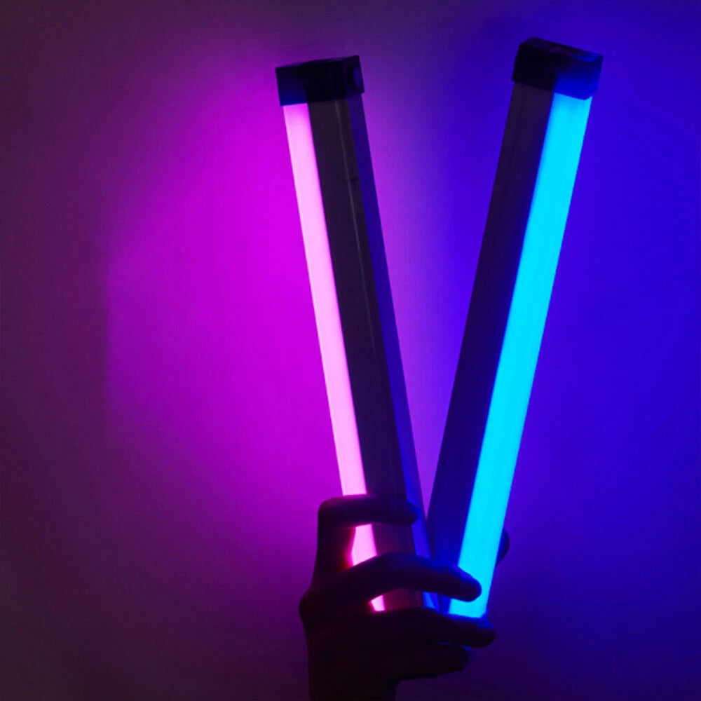 RGB LED Photography Lighting Portable Wand Handheld LED Video Light USB Rechargeable with Remote Control Adjustable Color