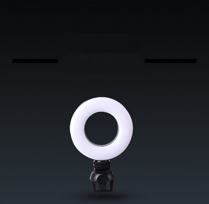 Video Conference 4 Inch Fill Light Computer Live Photography Light LED Selfie Light USB Powered round Camera Lamp Dimmable LED Ring Light with Phone Holder